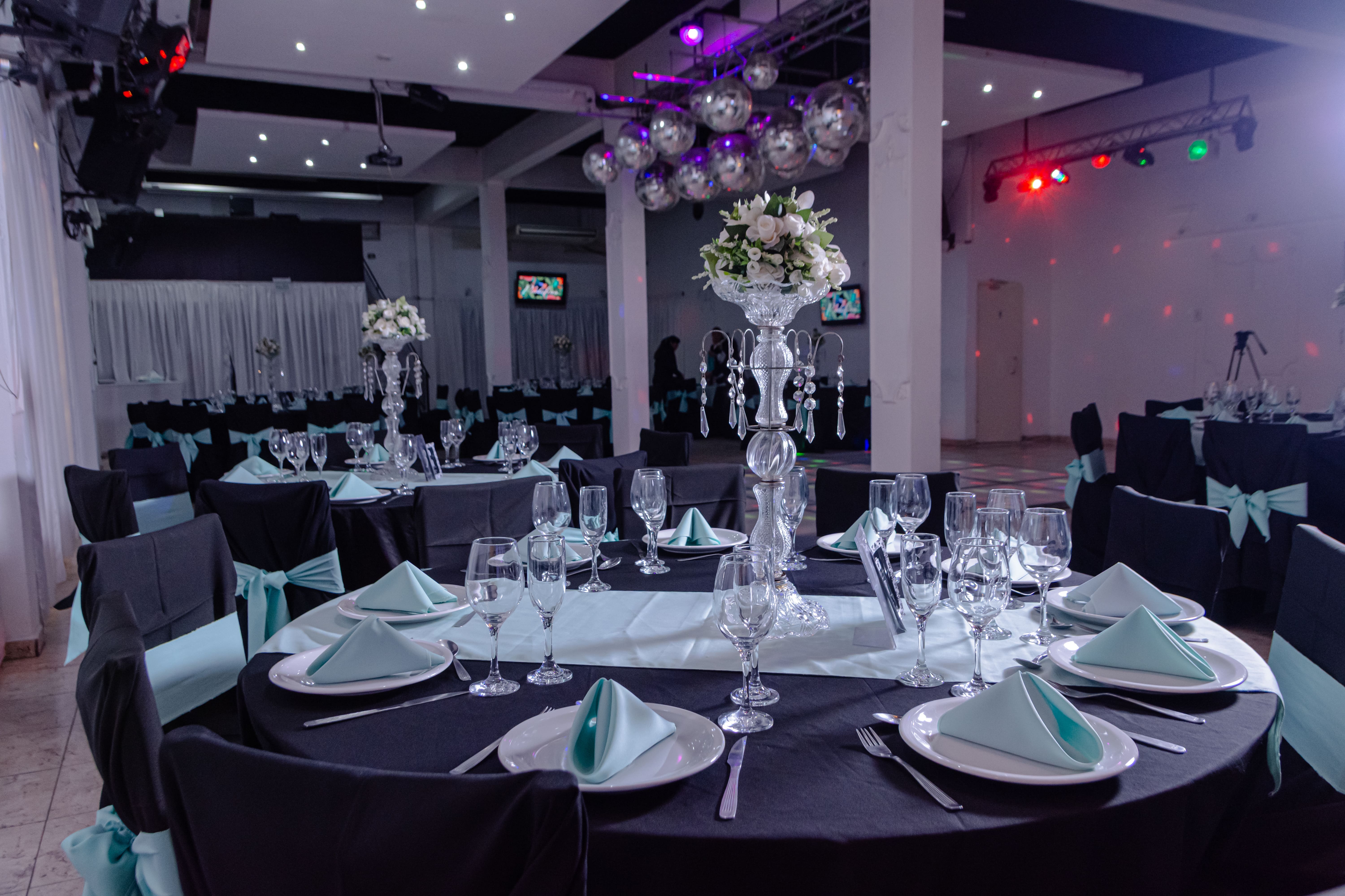 Salón Portofino Eventos ambientado de gala